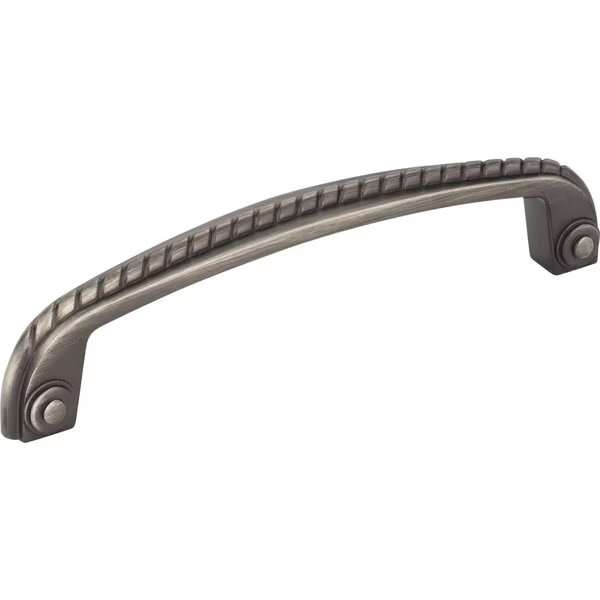128 mm Center-to-Center Brushed Pewter Rope Rhodes Cabinet Pull, Jeffrey Alexander, Mfr#: Z261-128BNBDL
